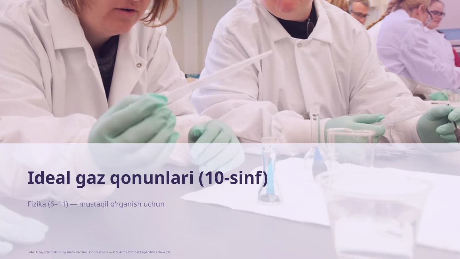 Ideal gaz qonunlari (10-sinf)