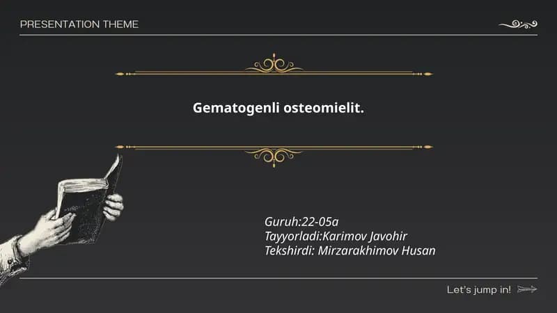 Gematogenli osteomielit