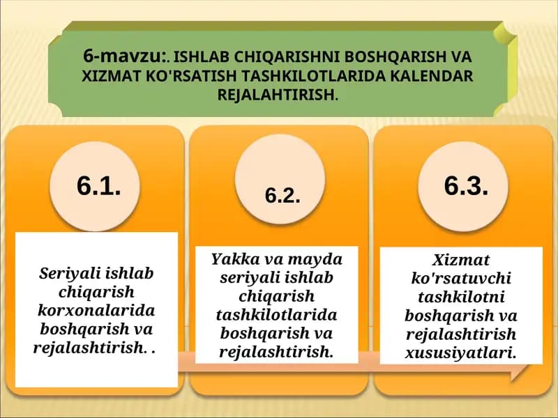 KALENDAR REJALASHTIRISH