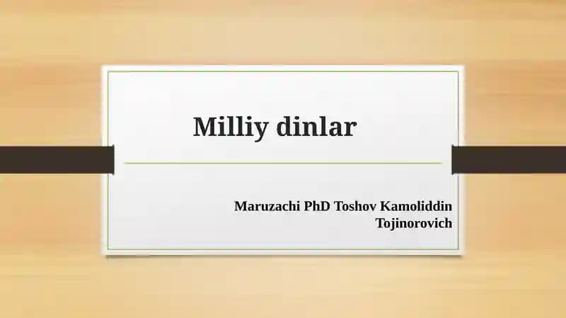 Milliydinlar