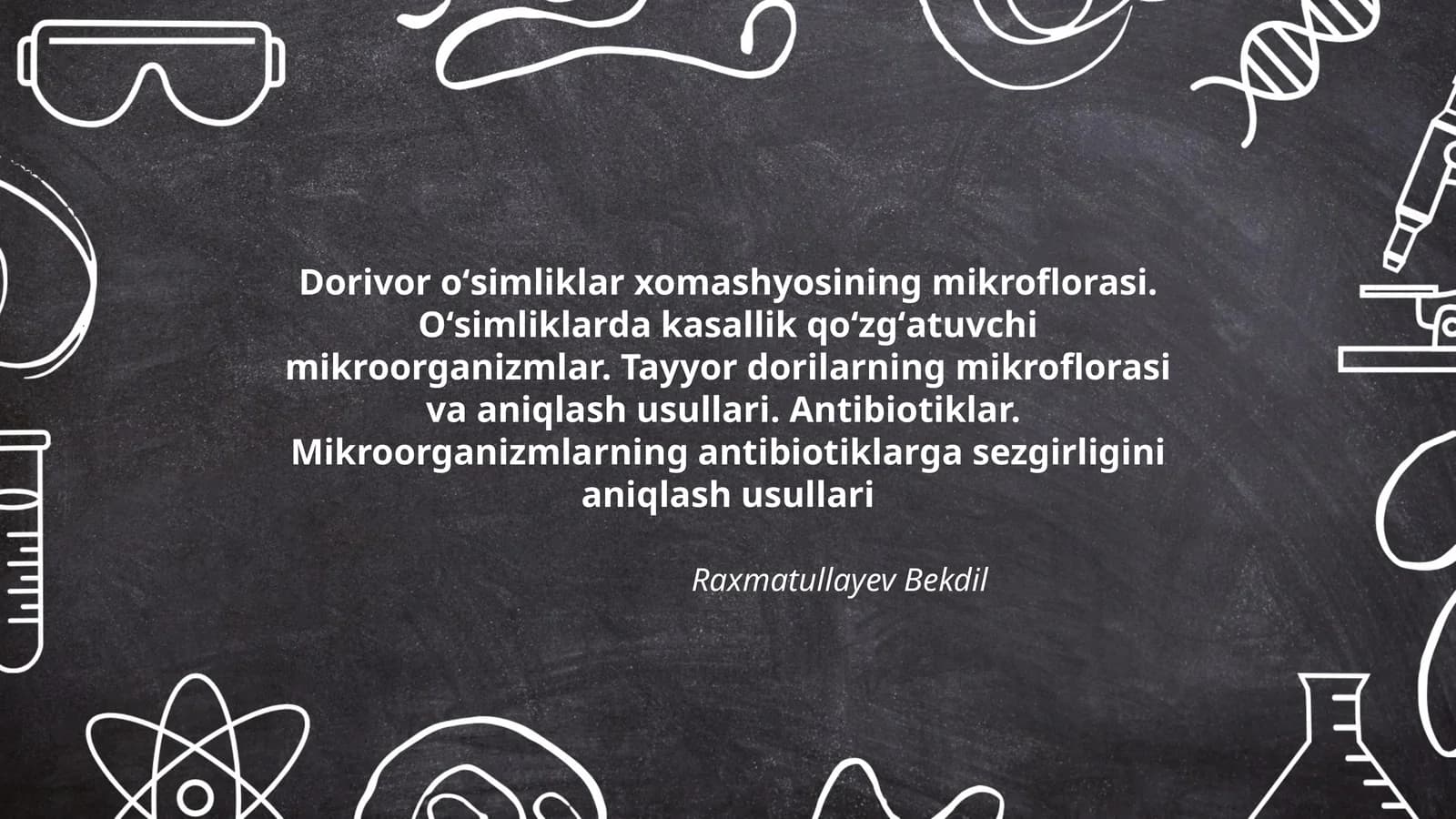 Dorivor oʻsimliklar xomashyosining mikroflorasi