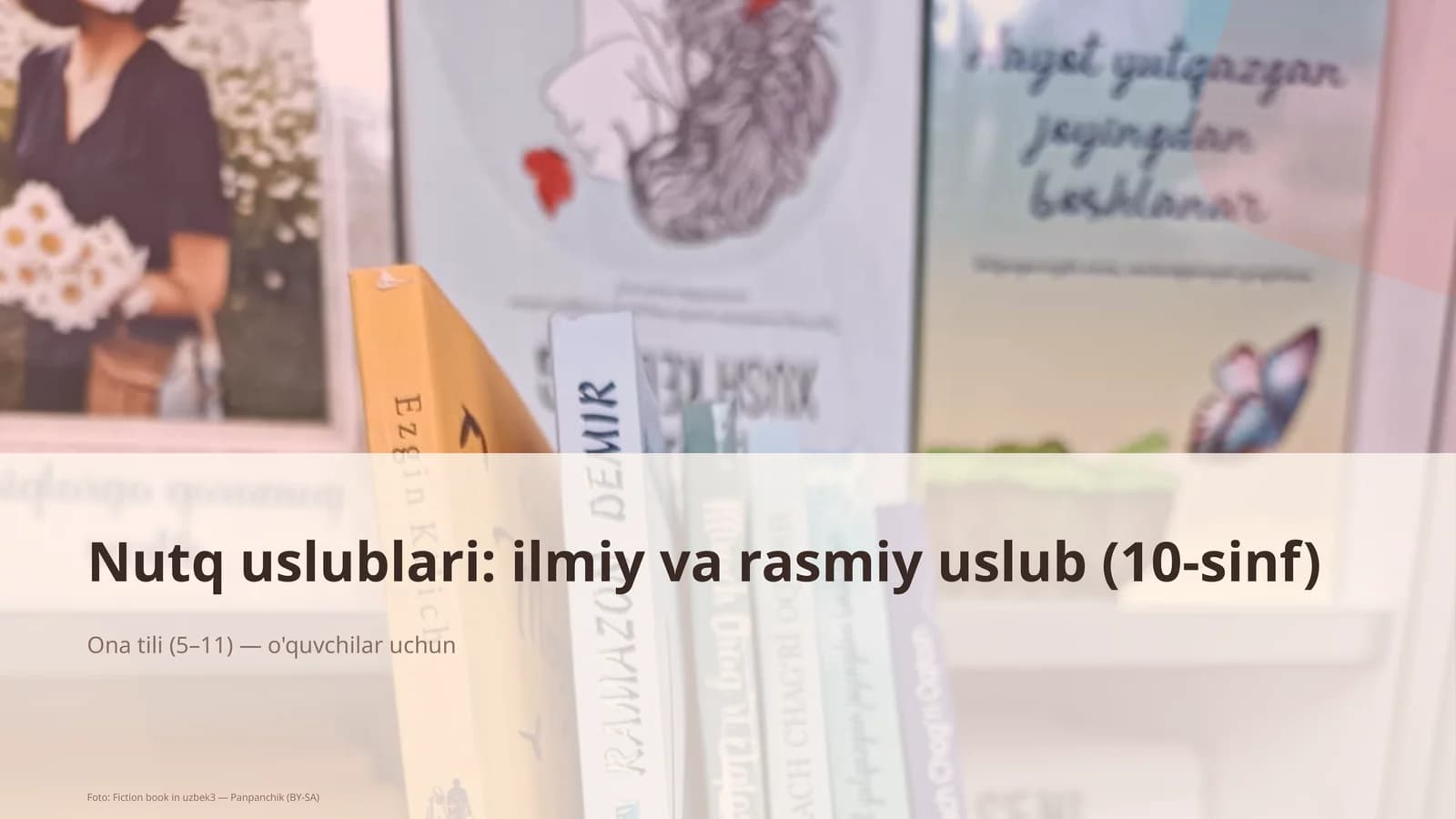 Nutq uslublari: ilmiy va rasmiy uslub (10-sinf)