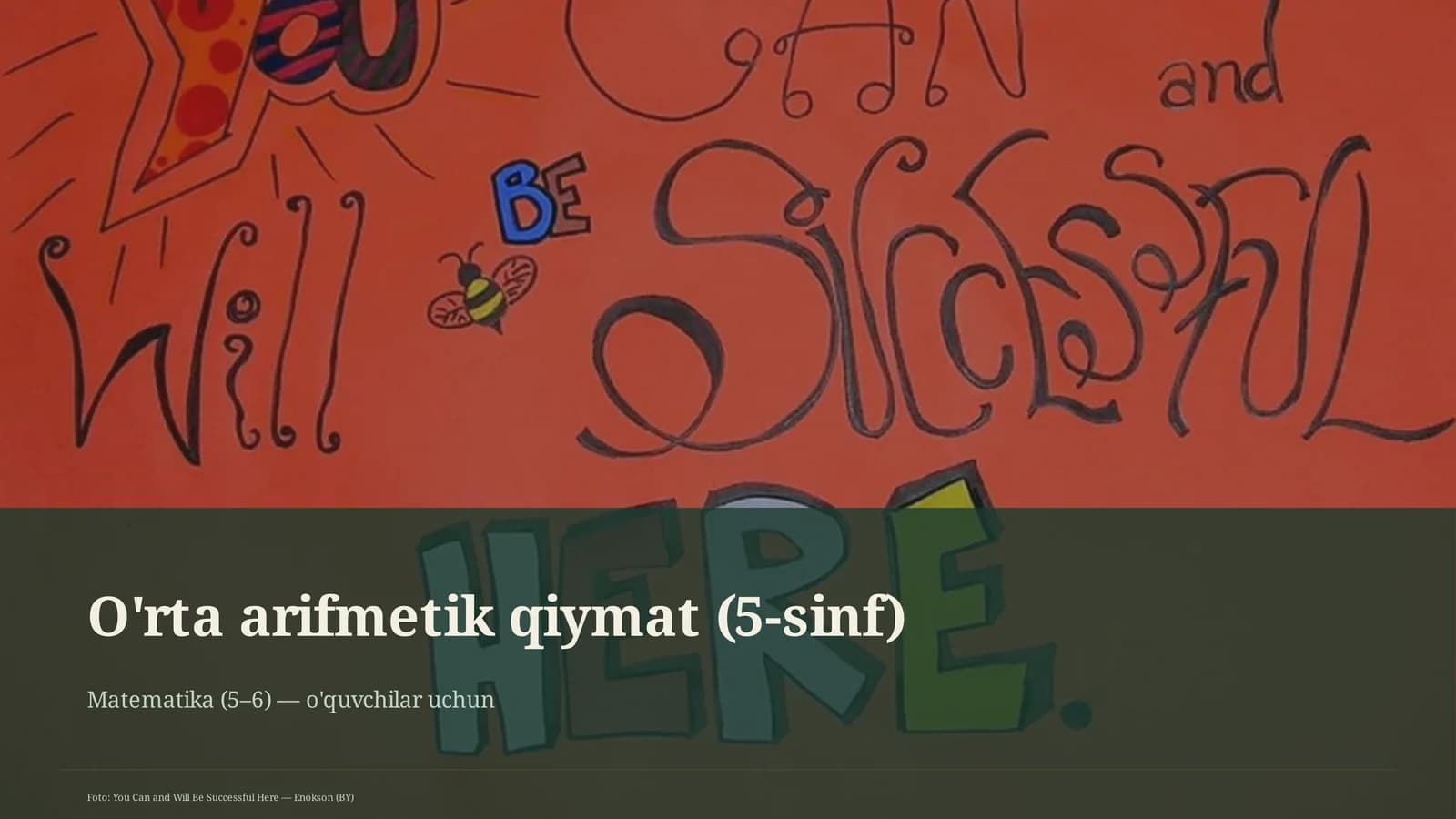 O'rta arifmetik qiymat (5-sinf)
