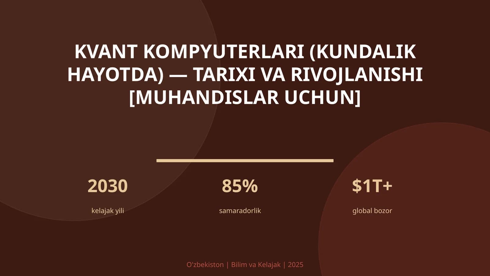Kvant kompyuterlari (kundalik hayotda) — tarixi va rivojlanishi [muhandislar uchun]