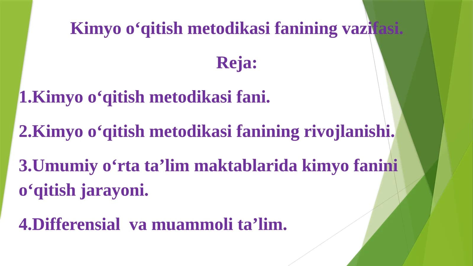 Kimyoo‘qitish metodikasi fanining vazifasi
