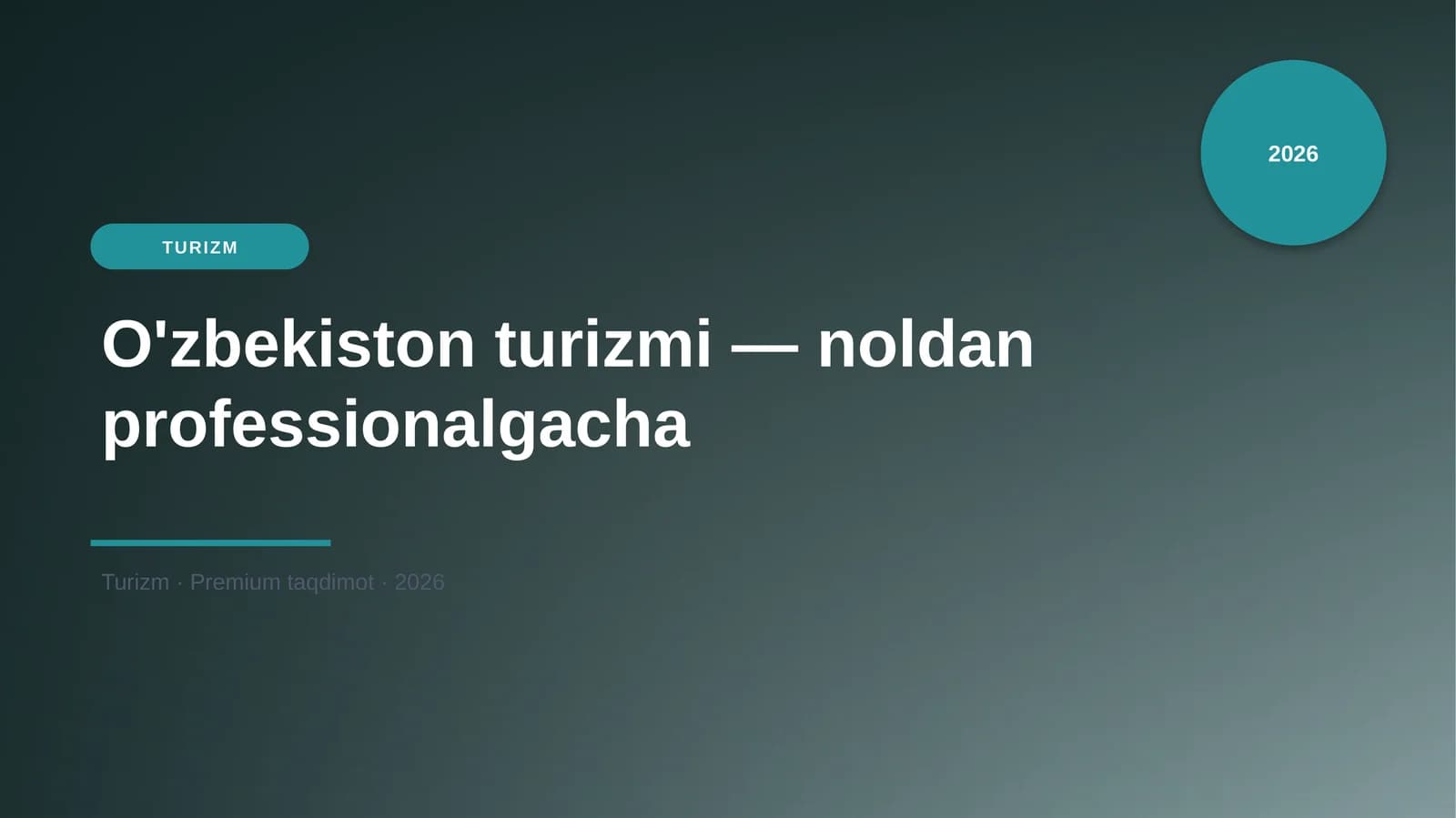 O'zbekiston turizmi — noldan professionalgacha
