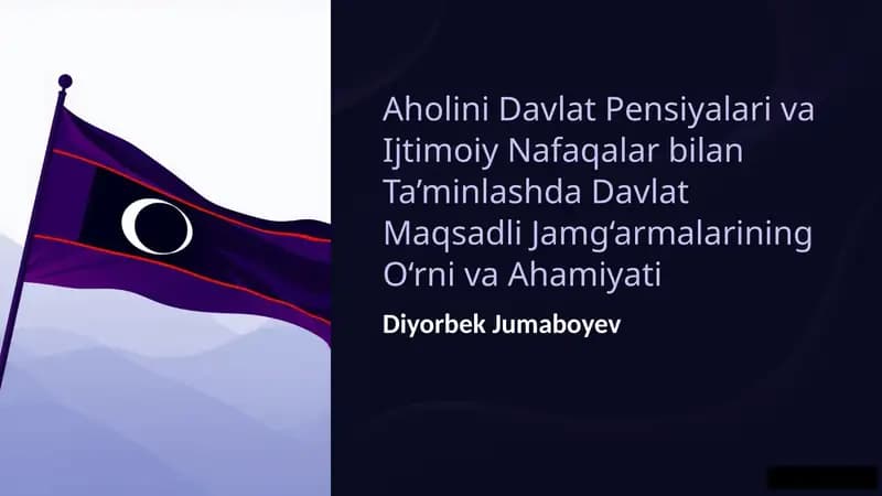 Davlat Maqsadli Jamg‘armalar: Ijtimoiy Himoyaning Asosiy Qal’asi