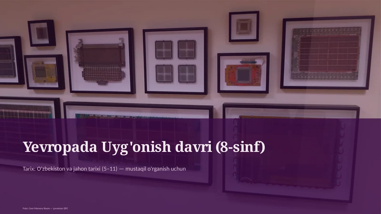 Yevropada Uyg'onish davri (8-sinf)