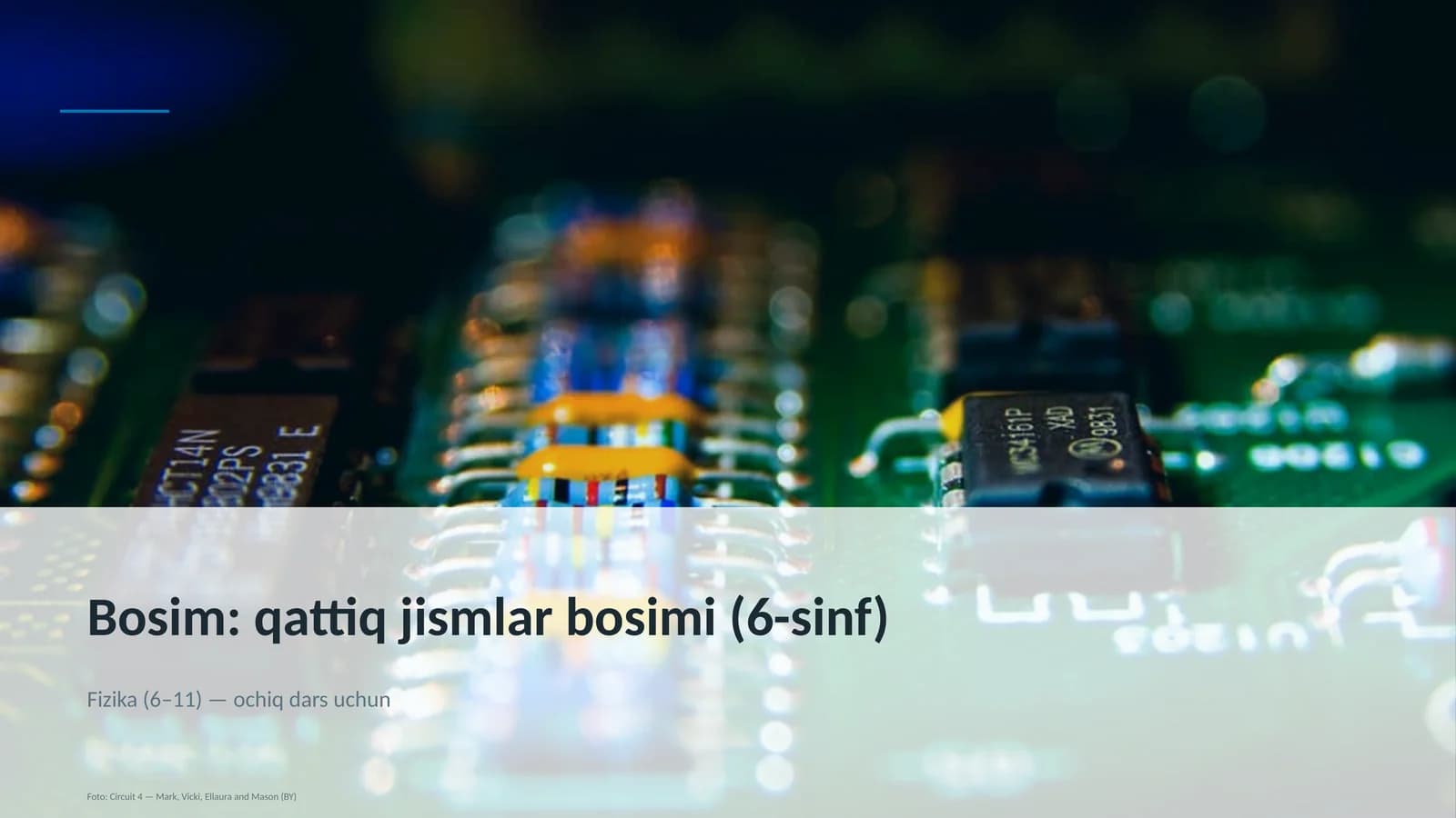 Bosim: qattiq jismlar bosimi (6-sinf)