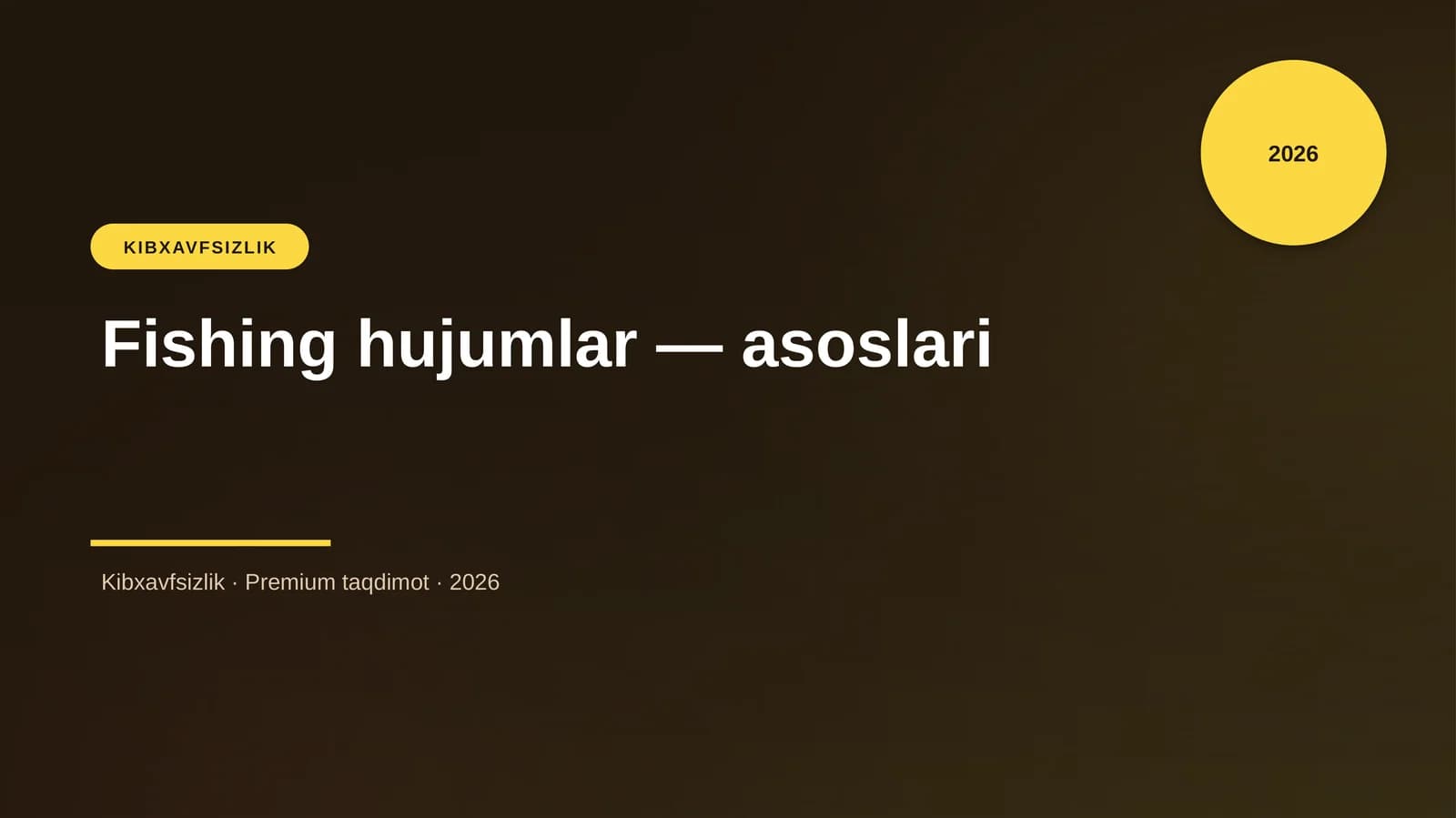 Fishing hujumlar — asoslari