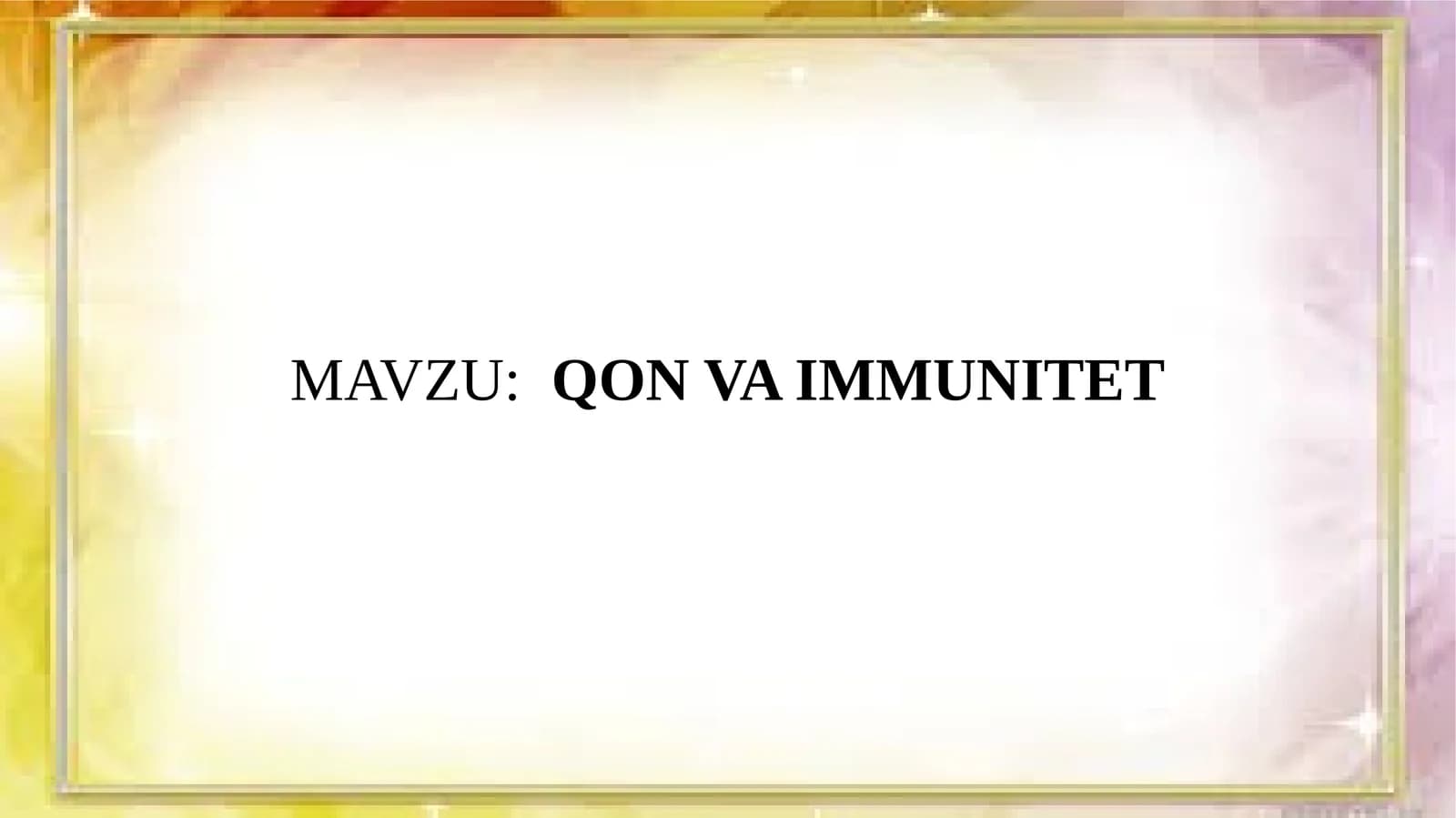QON VA IMMUNITET