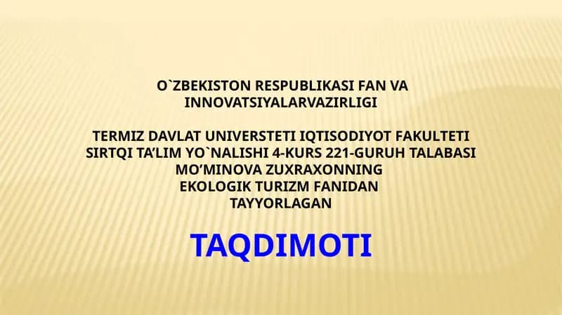 O'zbekiston tabiiy gorliklari