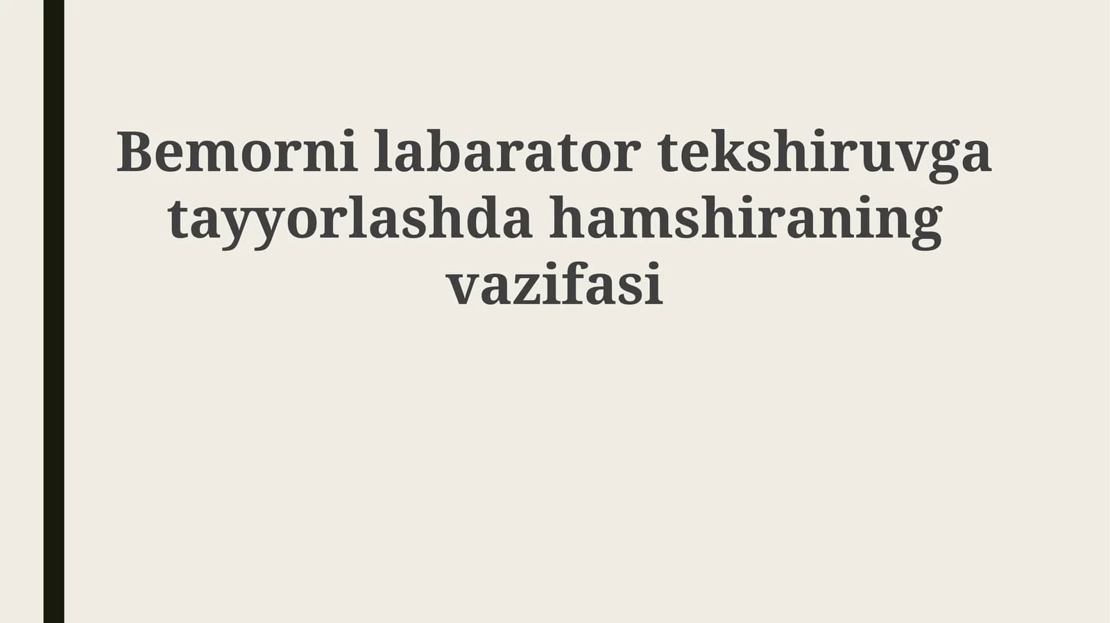 Test turlari va tayyorgarlik ko'rsatmalari