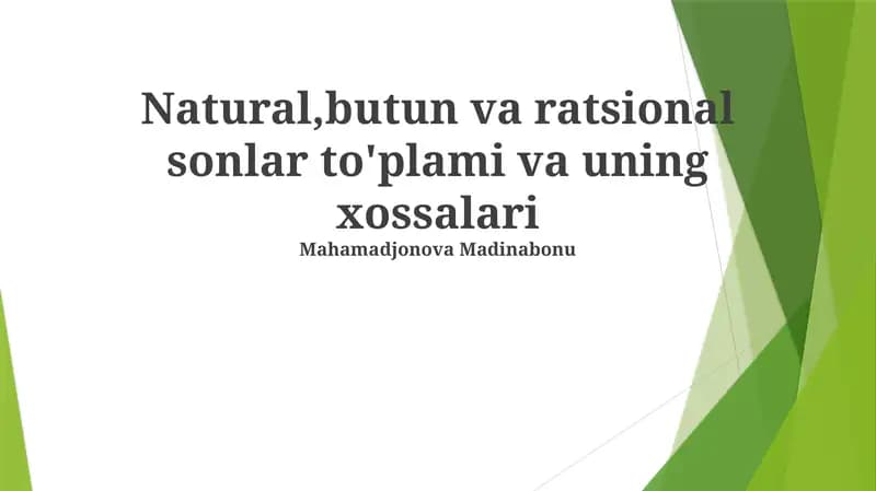 Tabiiy sonlar bo'linmasi