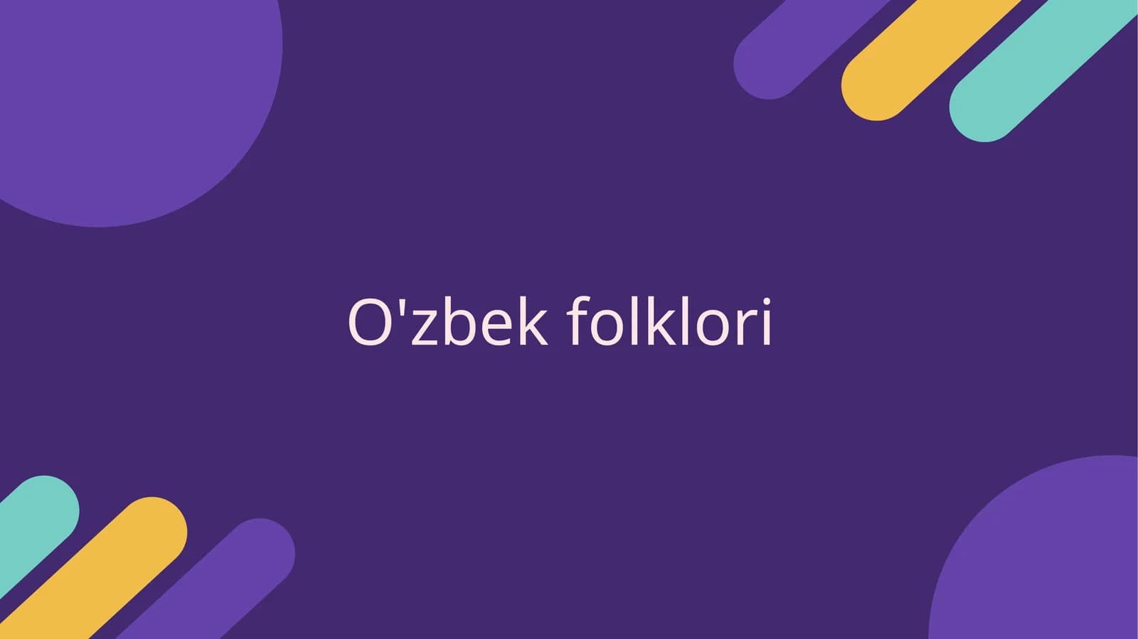 Xalq og'zaki ijodining o'ziga xos xususiyatlari. Versiya va variantlarning farqli jihatlari