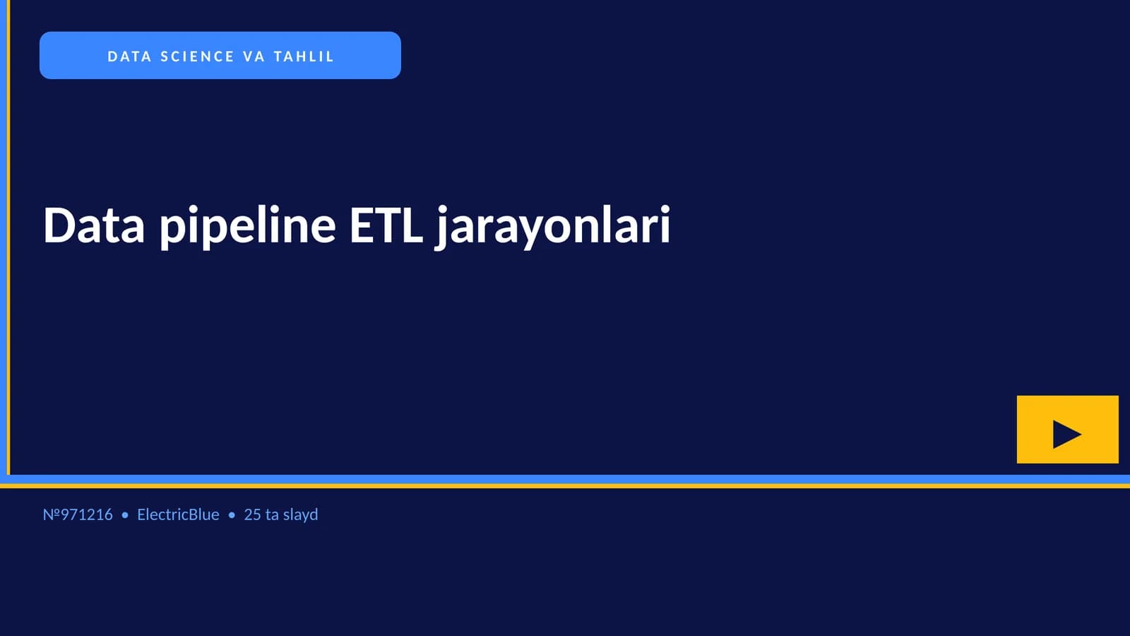 DATA SCIENCE VA TAHLIL