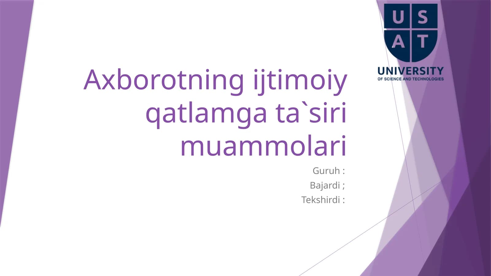 Axborotning ijtimoiy qatlamg‘ata‘siri muammolari