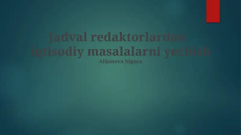 Kelajakdagi strategiya va takomillashtirish
