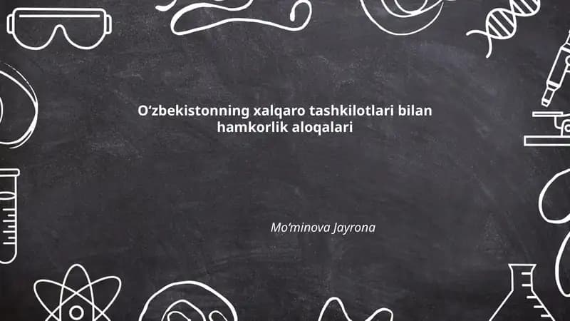 Oʻzbekiston va BMT: rivojlanish hamkorligi va barqaror rivojlanish maqsadlari