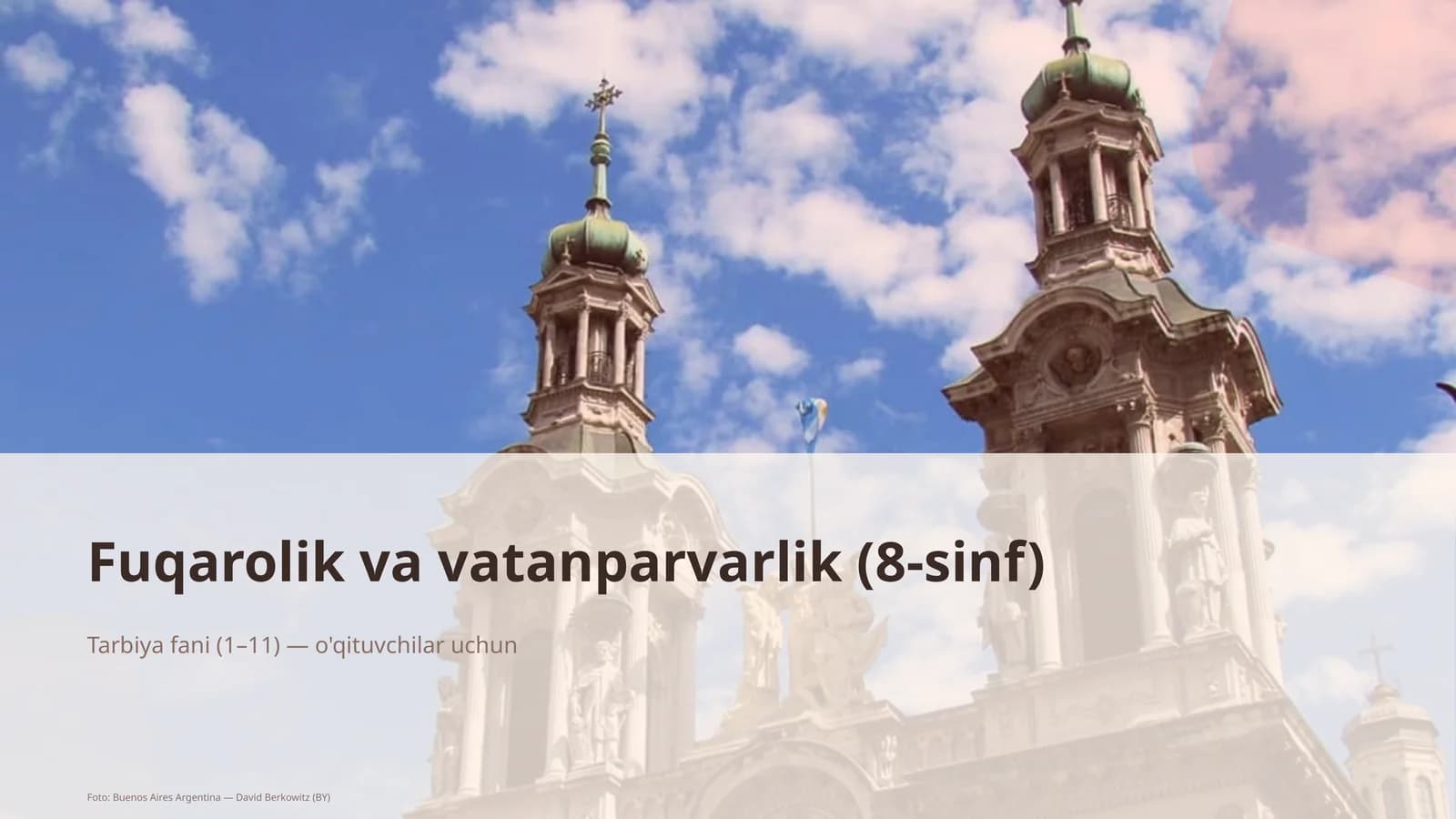 Fuqarolik va vatanparvarlik (8-sinf)