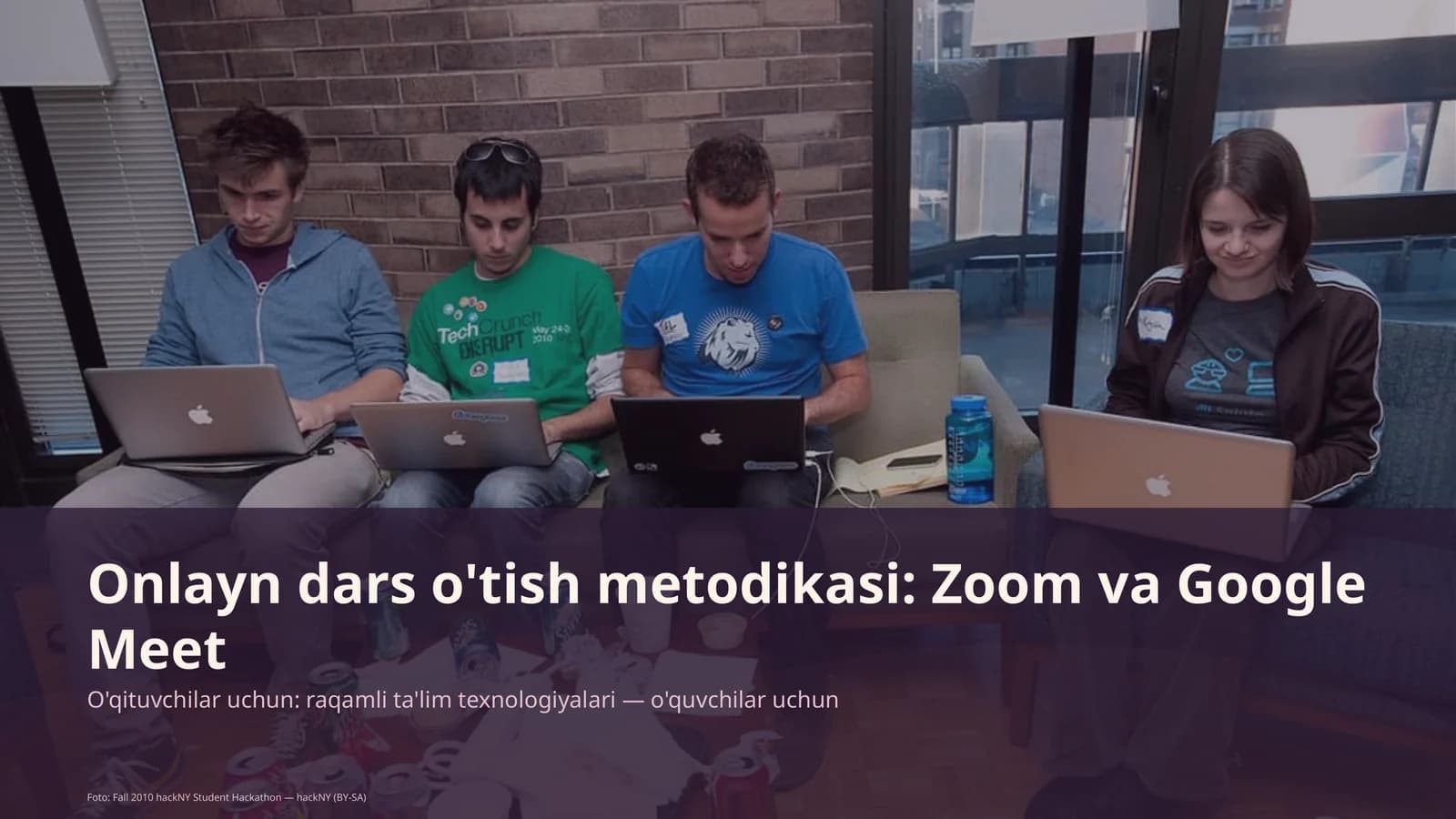 Onlayn dars o'tish metodikasi: Zoom va Google Meet