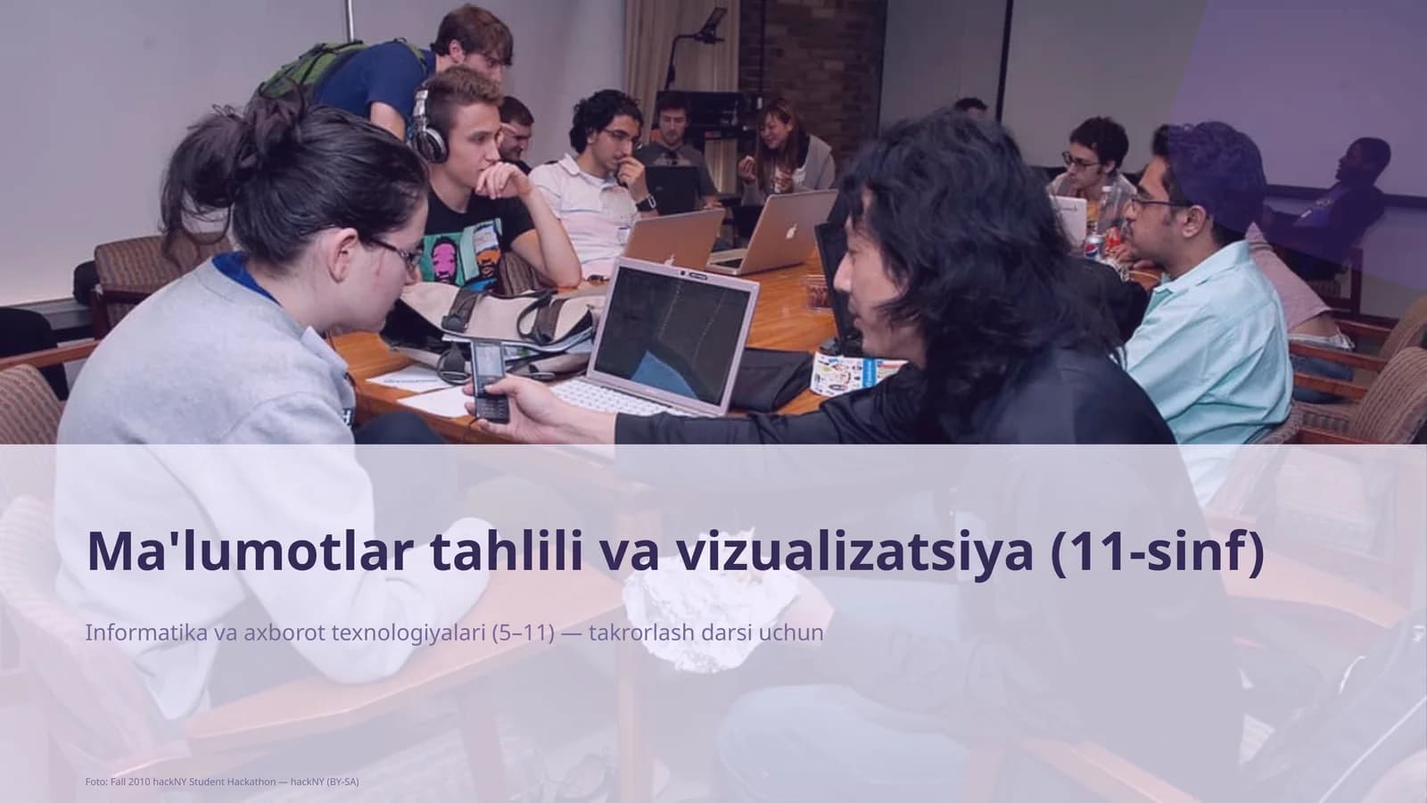 Ma'lumotlar tahlili va vizualizatsiya (11-sinf)
