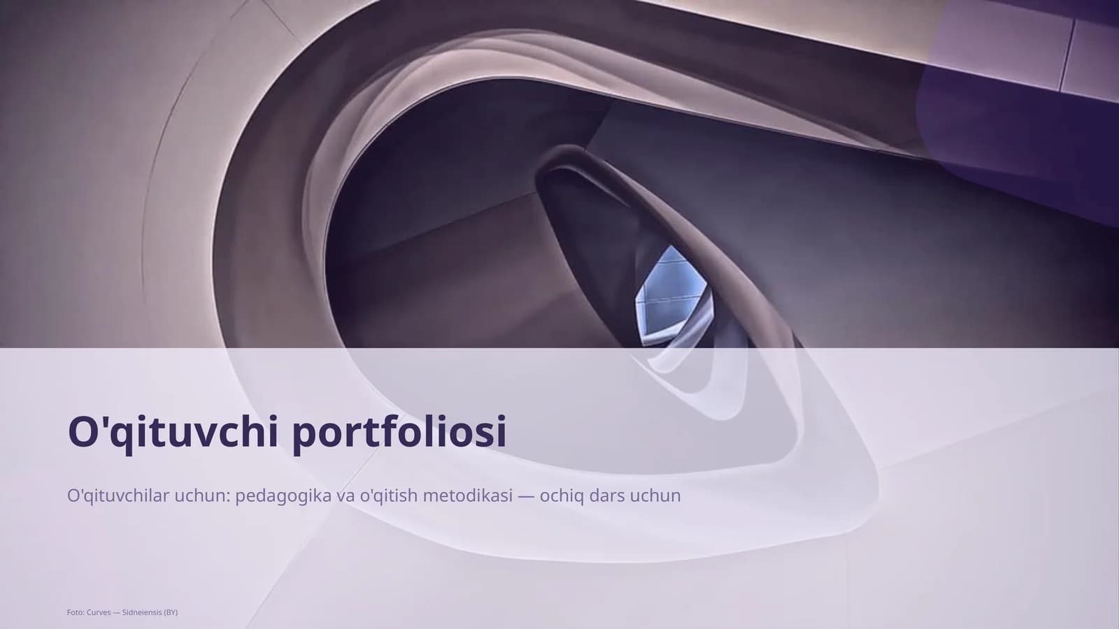 O'qituvchi portfoliosi