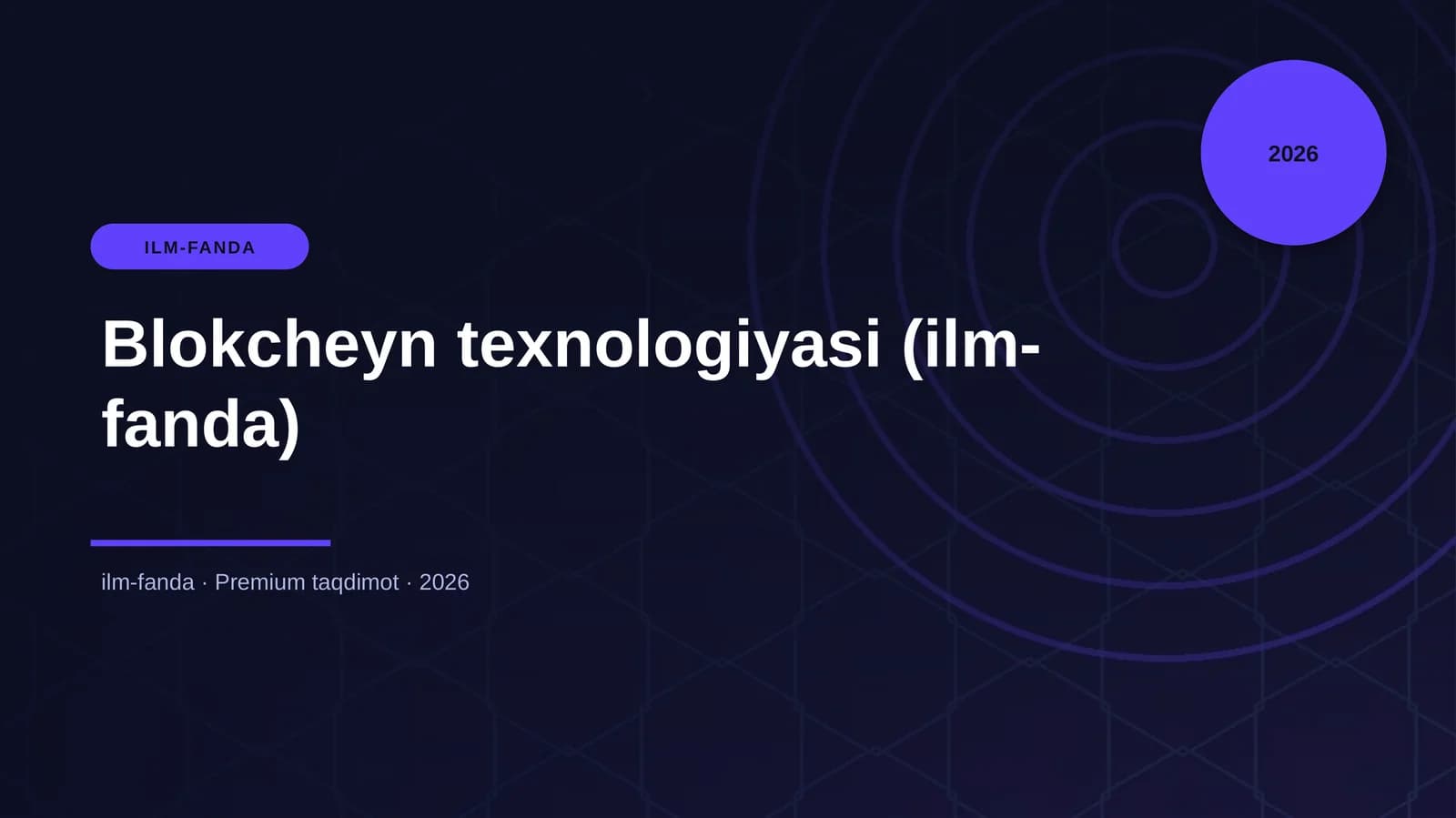 Blokcheyn texnologiyasi (ilm-fanda)