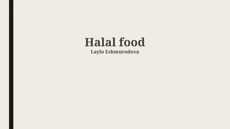 Halal food