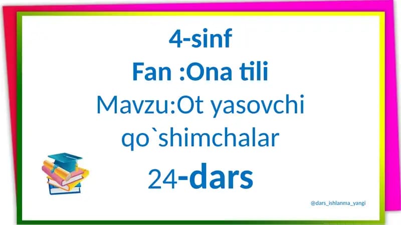 O'tyasovchi qo'shimchalar