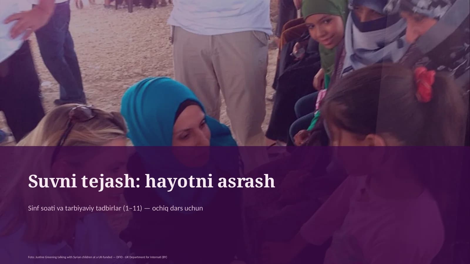 Suvni tejash: hayotni asrash