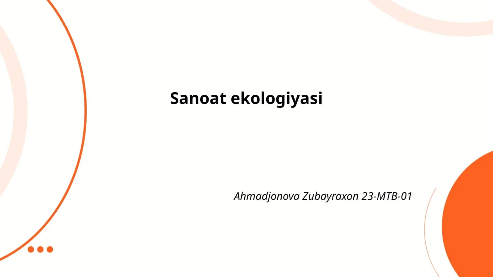Sanoat ekologiyasi