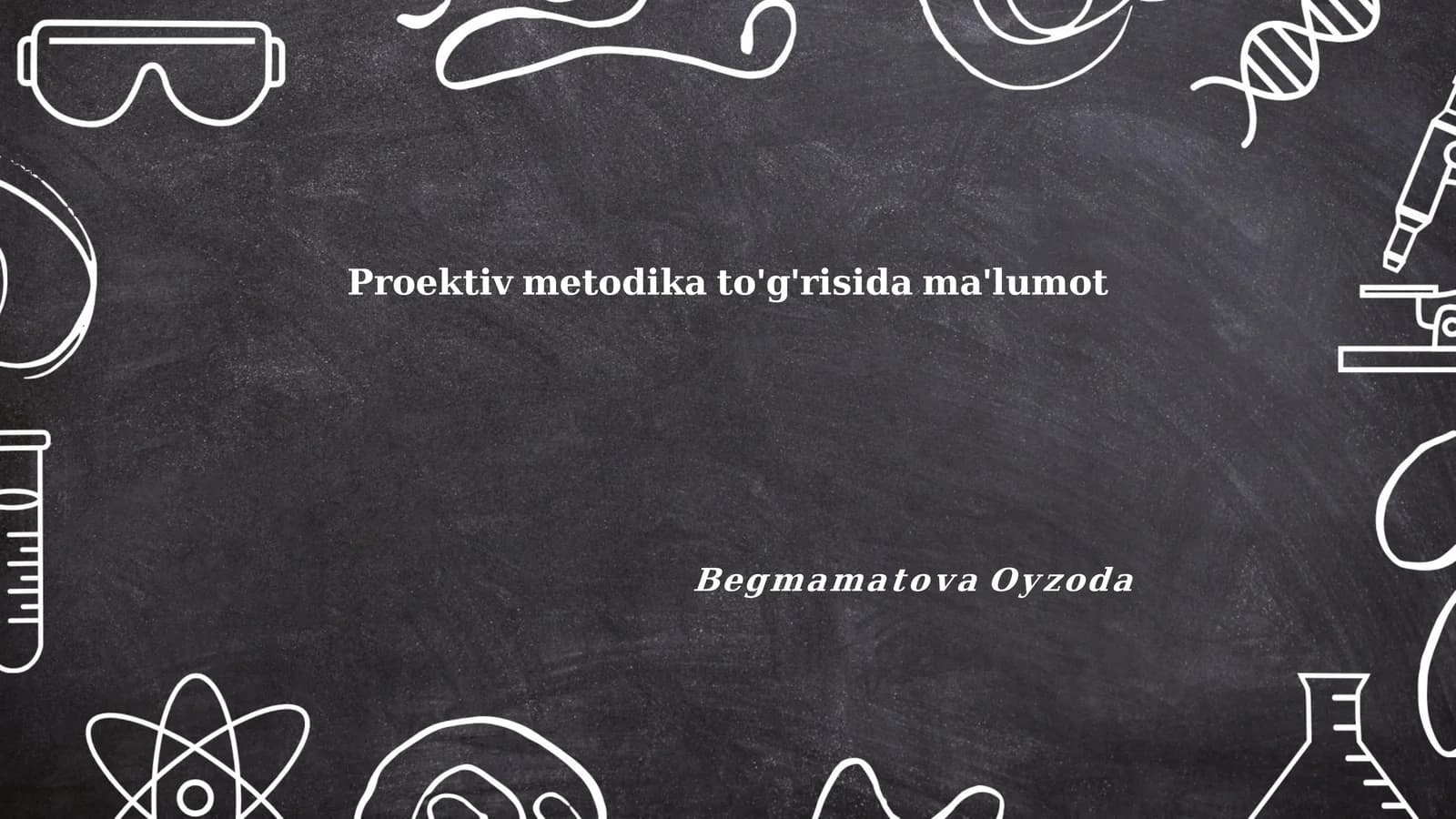 Proektiv metodika to'g'risida ma'lumot