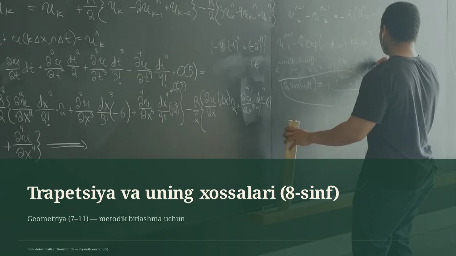 Trapetsiya va uning xossalari (8-sinf)