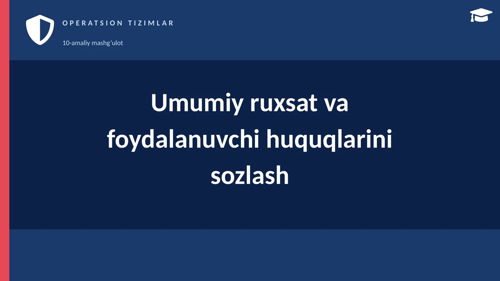OPERATSION TIZIMLAR