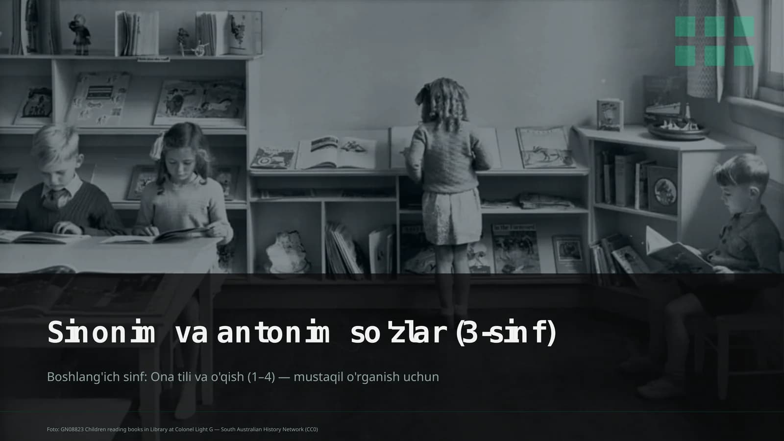 Ona tili va o'qish (1–4)