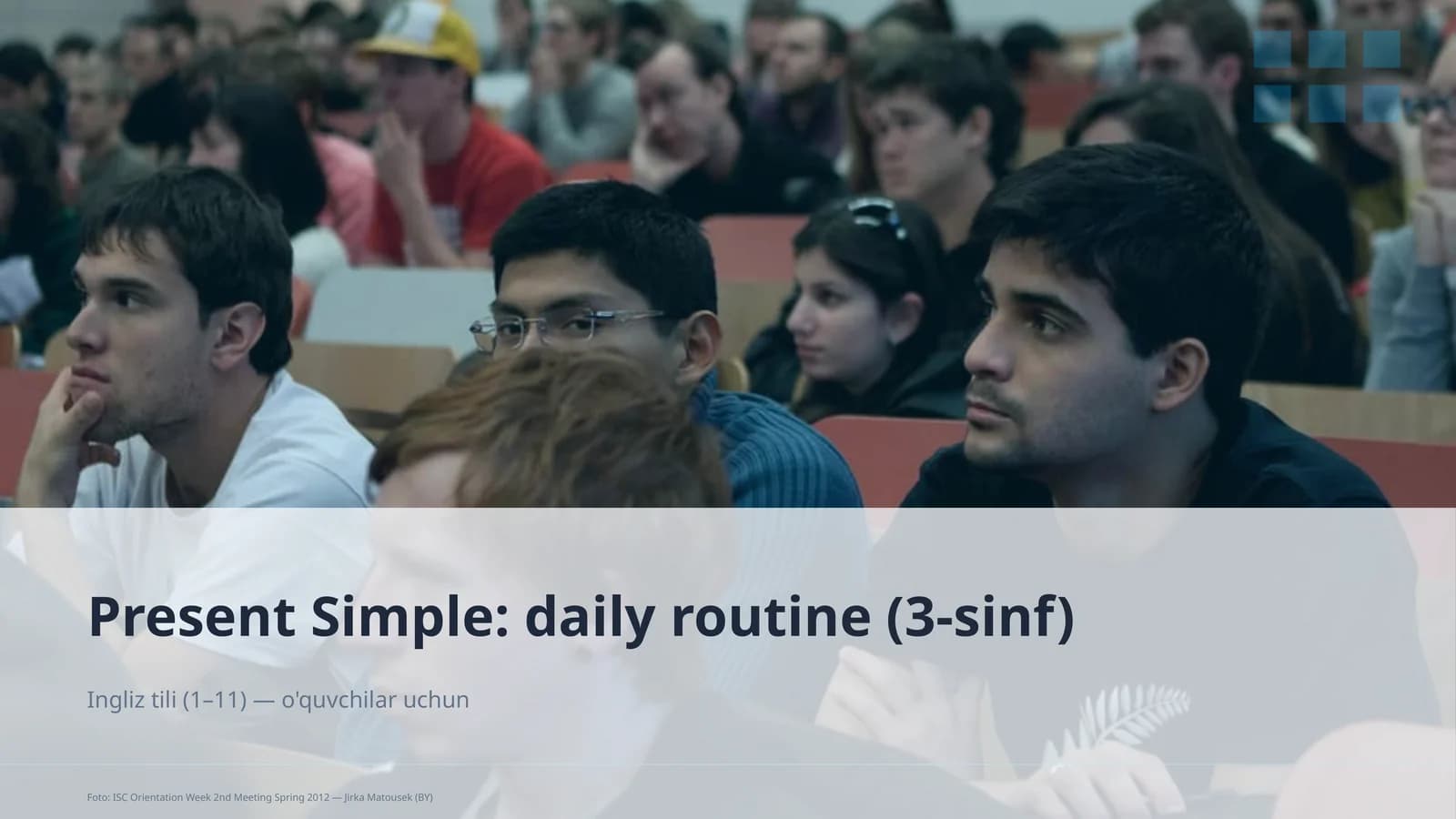 Present Simple: daily routine (3-sinf)