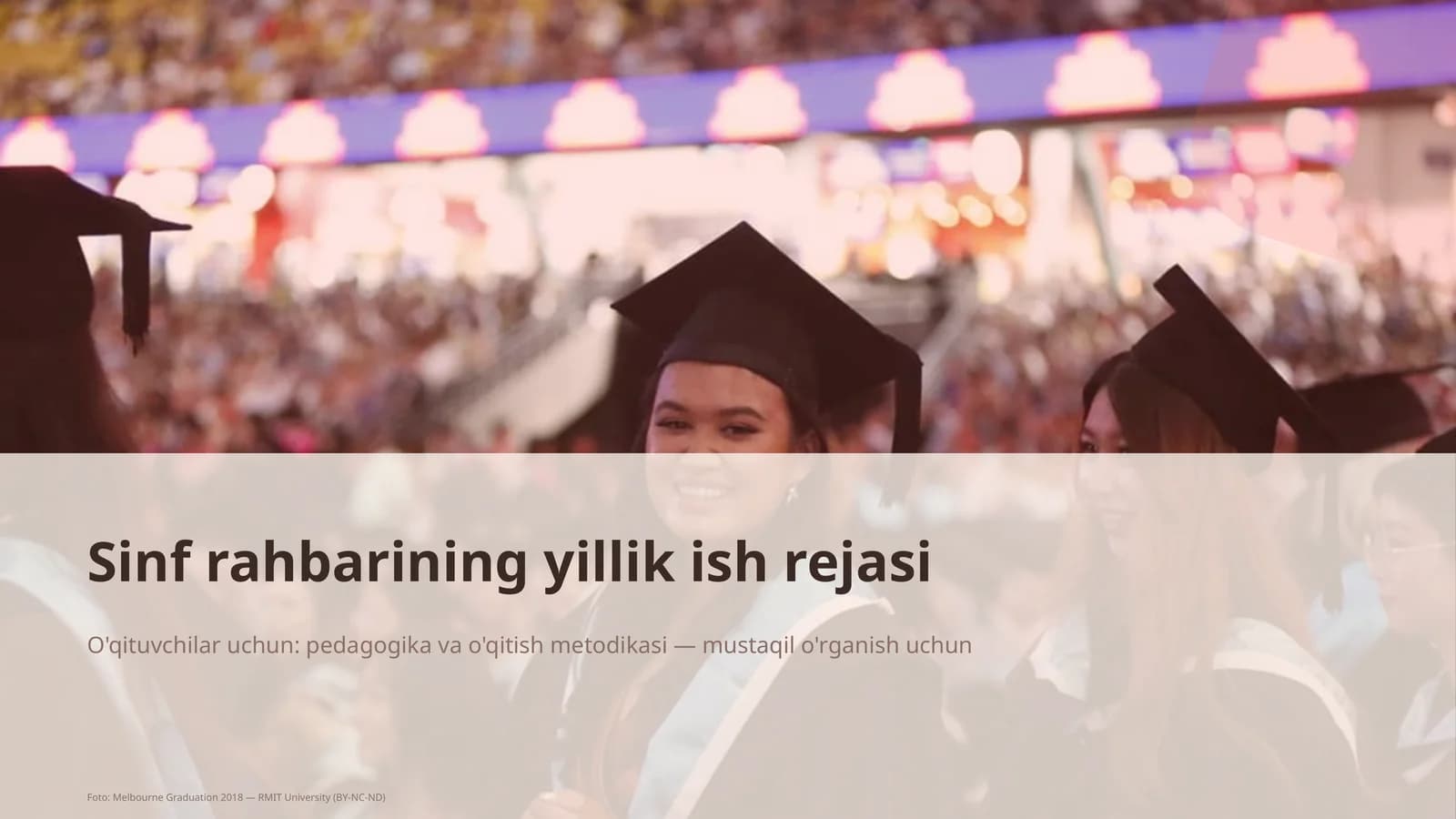 Sinf rahbarining yillik ish rejasi