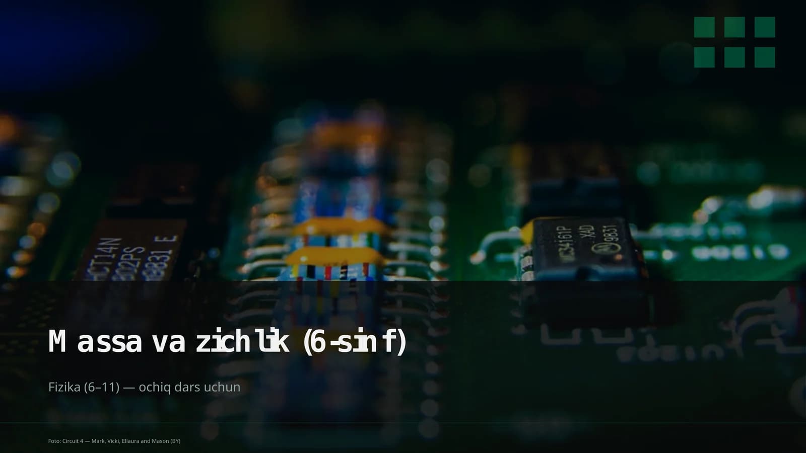 Massa va zichlik (6-sinf)