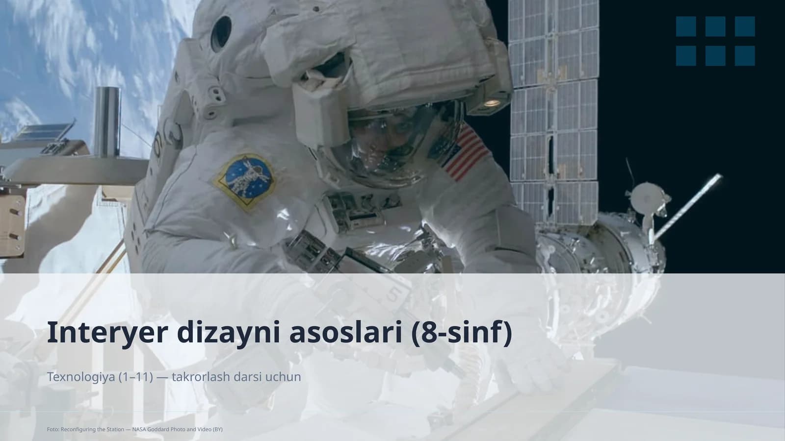 Interyer dizayni asoslari (8-sinf)