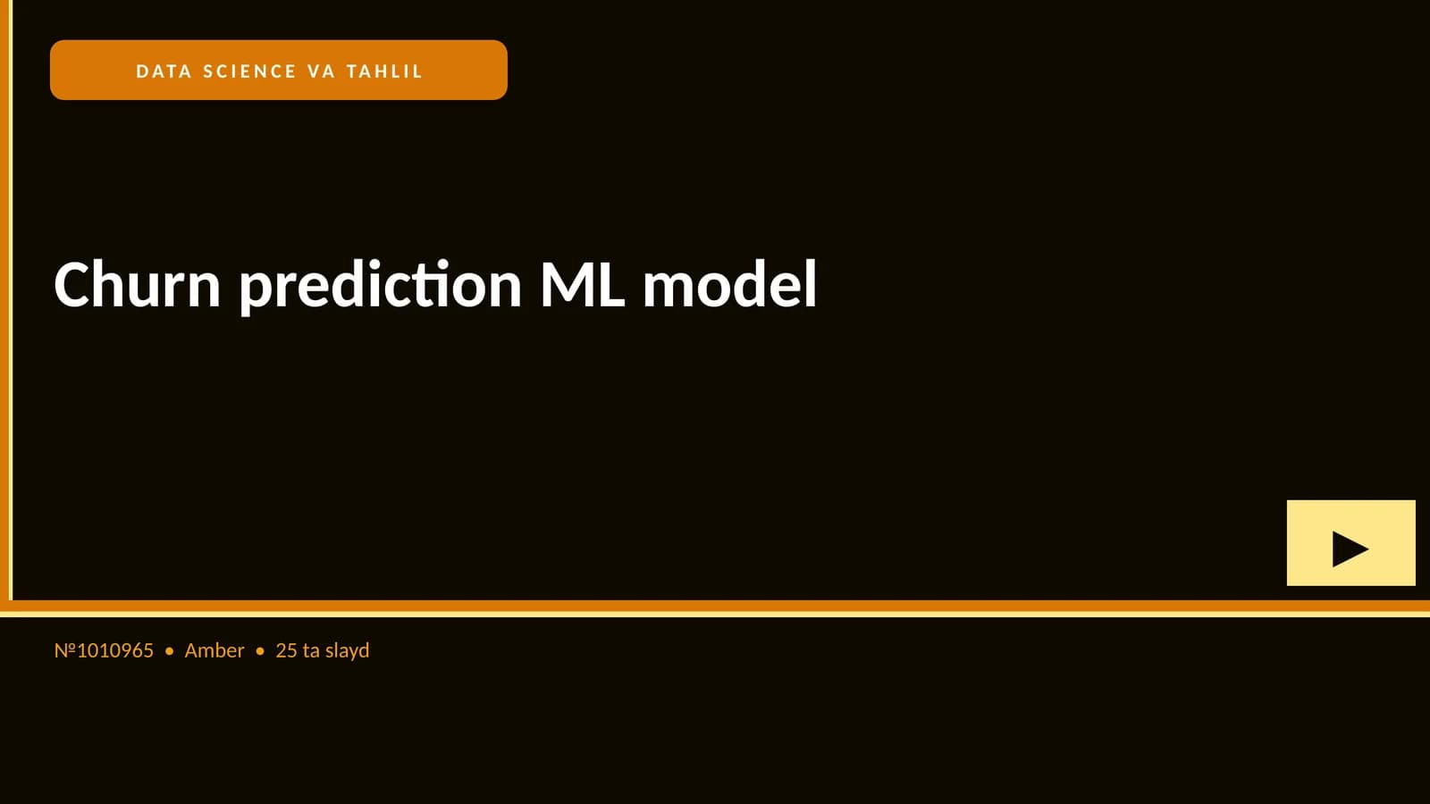 Churn prediction ML model