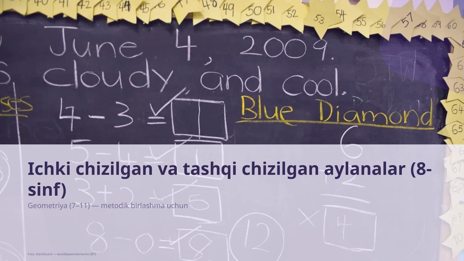 Ichki chizilgan va tashqi chizilgan aylanalar (8-sinf)