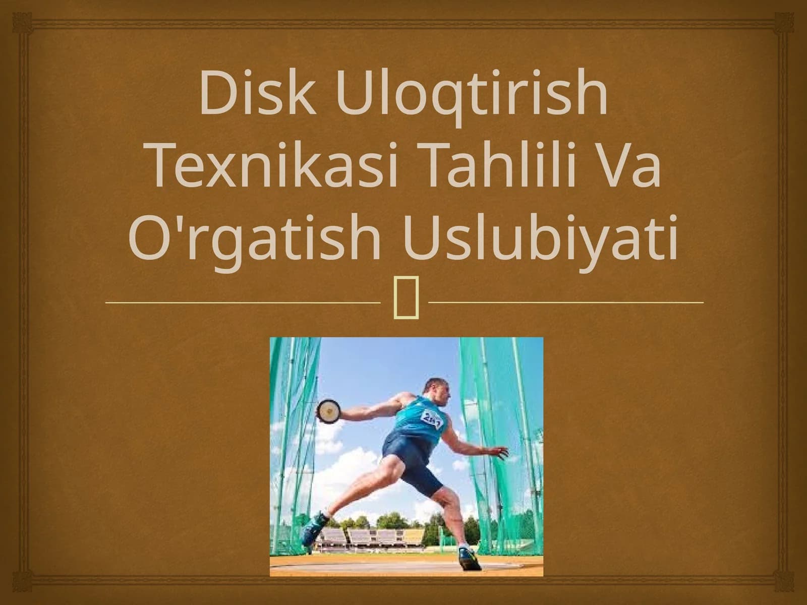 Disk uloqtirish texnikasi tahlili va o'rgatish uslubiyati