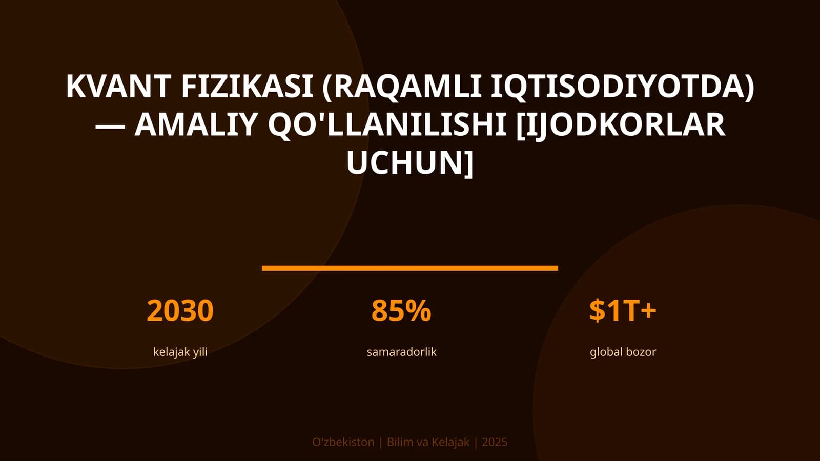 Kvant fizikasi (raqamli iqtisodiyotda) — amaliy qo'llanilishi