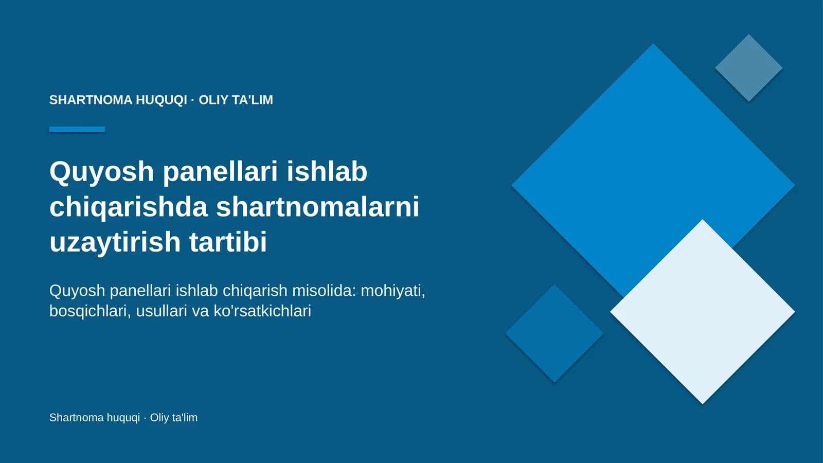 quyosh panellari ishlab chiqarishda shartnomalarni uzaytirish tartibi 9055