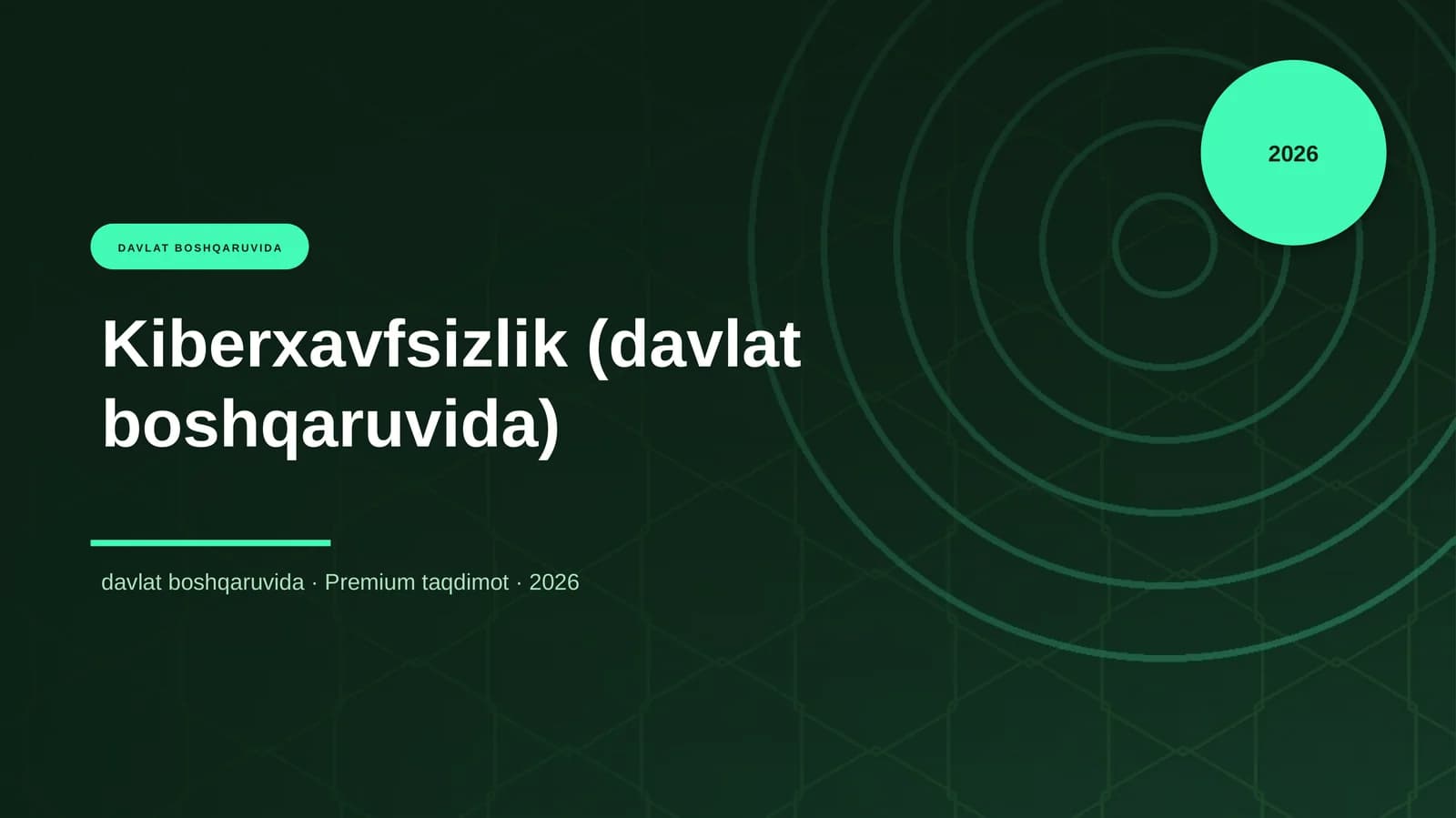 Kiberxavfsizlik (davlat boshqaruvida)