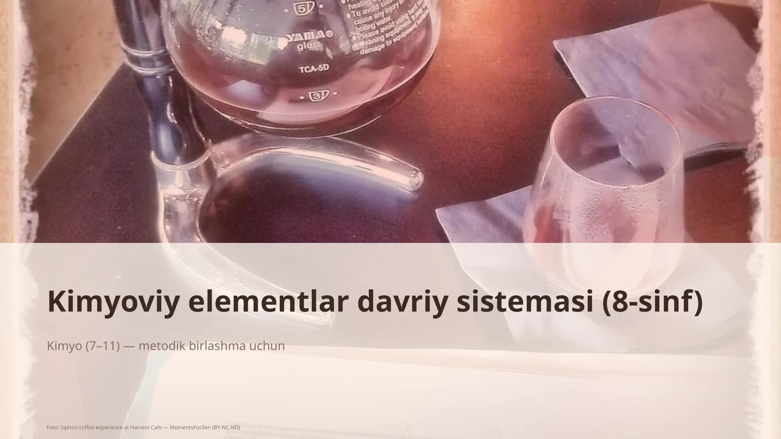 Kimyoviy elementlar davriy sistemasi (8-sinf)