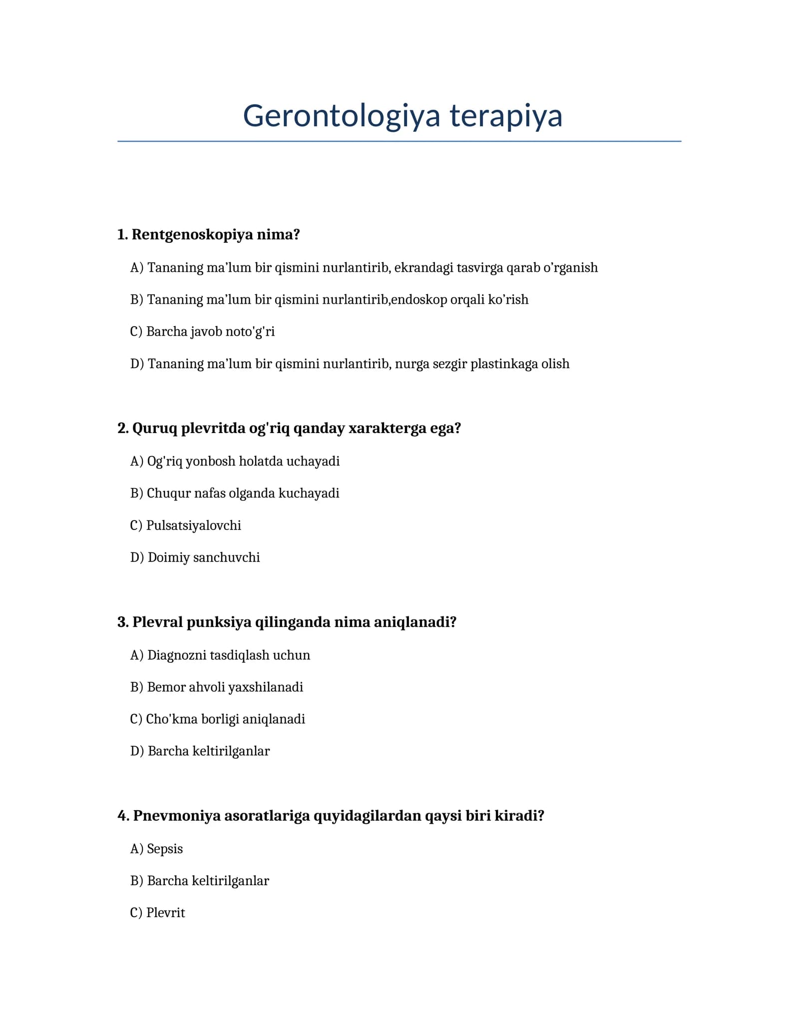 Gerontologiya terapiya