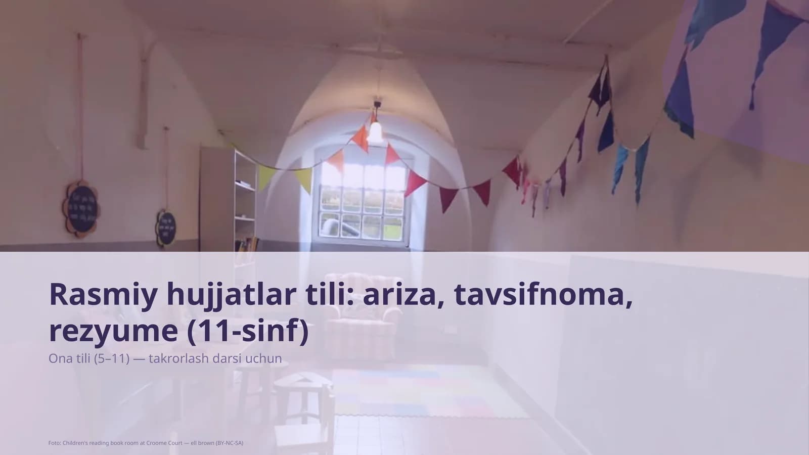 Ona tili (5–11) — takrorlash darsi uchun
