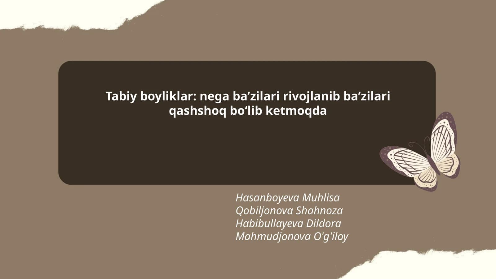 Tabiy boyliklar